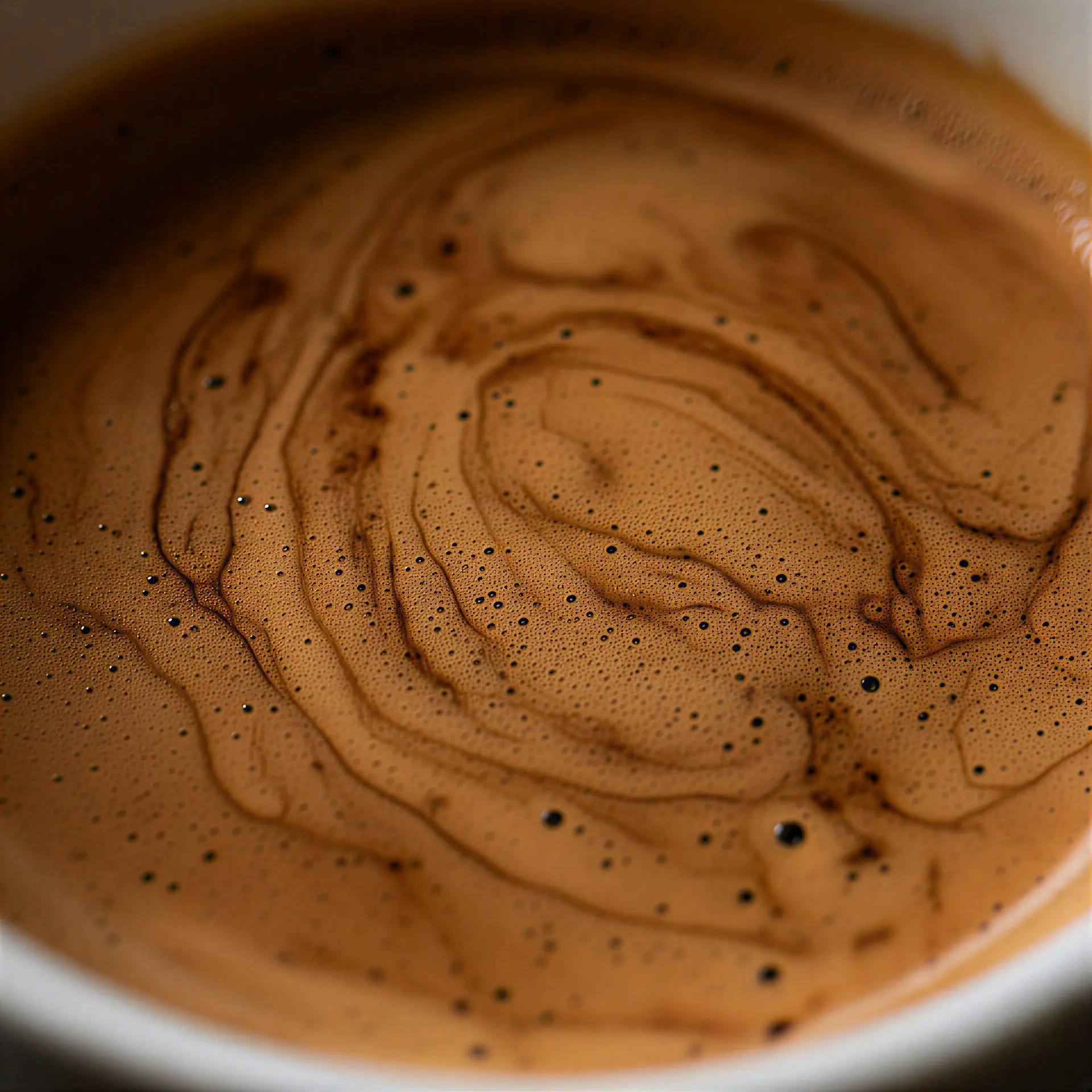 Tone coffee - Macro texture of espresso crema
